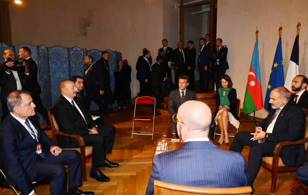 Praqada Azərbaycan, Fransa, Avropa İttifaqı Şurası və Ermənistan liderlərinin yenidən görüşü olub