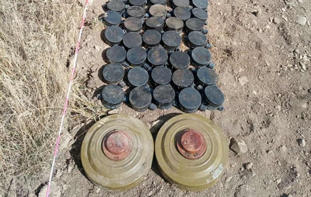 The next mines detected in Kalbajar and Dashkasan were neutralized