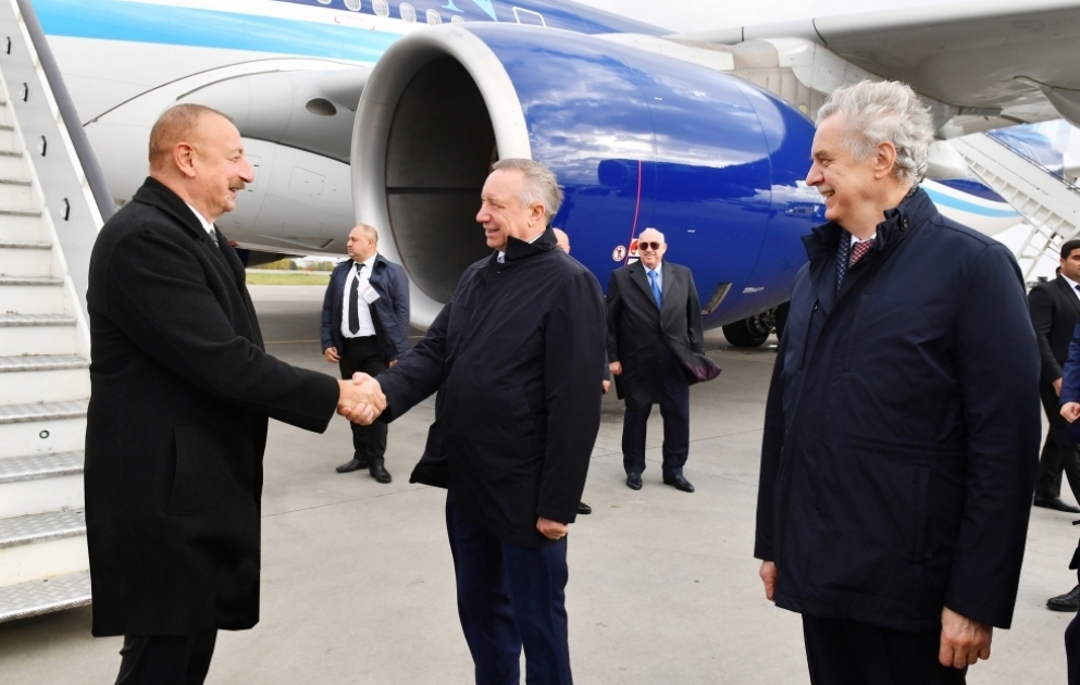 Le président azerbaïdjanais entame une visite de travail en Fédération de Russie