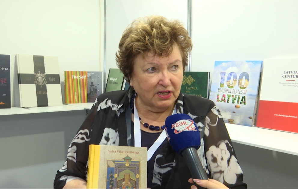 Venta Kosere: Latviya stendi Bakı Beynəlxalq Kitab Sərgisində ziyarətçilərin böyük marağına səbəb olub