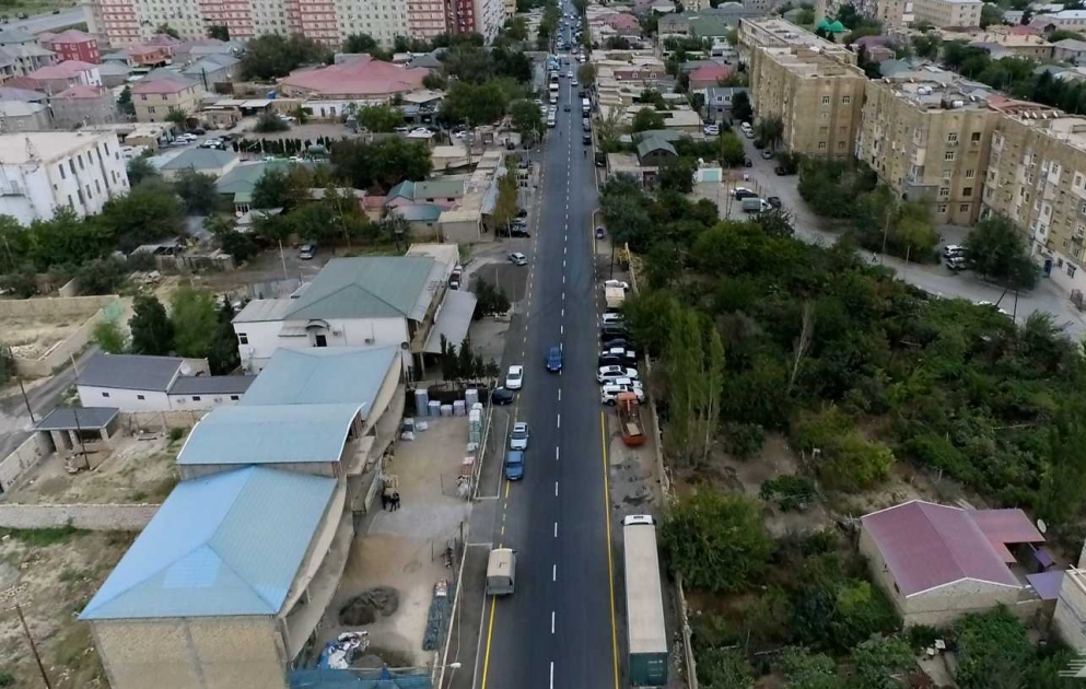 Sahil qəsəbəsində Məhərrəm Seyidov küçəsinin təmiri yekunlaşıb