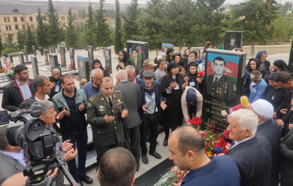Şamaxıda şəhid Naiq Ələkbərovun xatirəsi anılıb