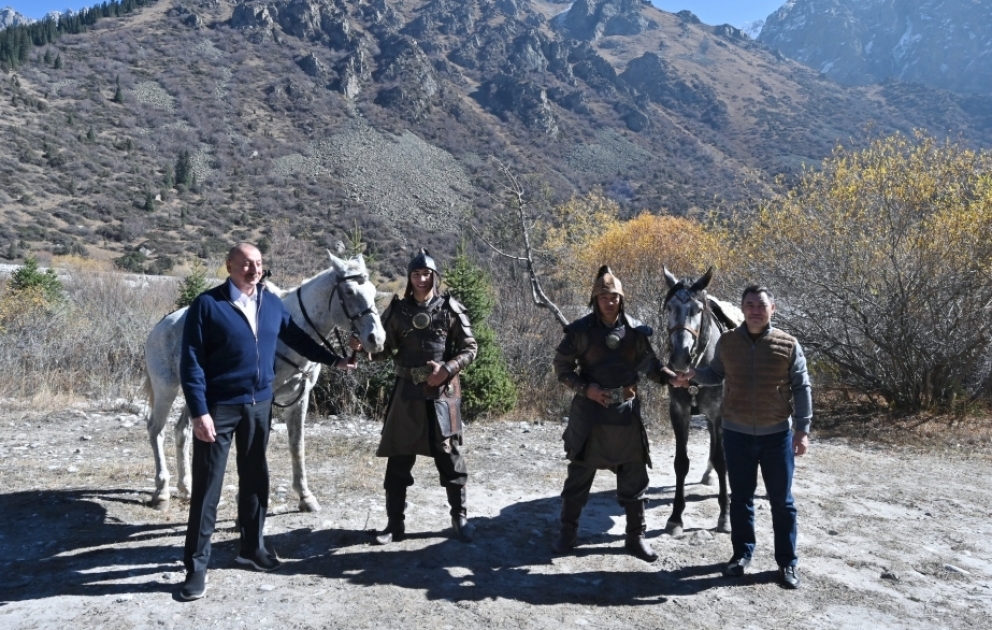 Cultural program was held in Ala-Archa National Park in Bishkek 
Azerbaijani, Kyrgyz presidents attended the event