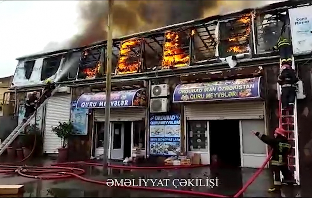 Binəqədi rayonunda ikimərtəbəli obyektdə baş vermiş yanğın söndürülüb
