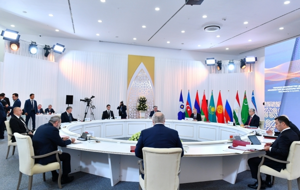 Meeting of CIS Heads of State Council was held in Astana
President of Azerbaijan Ilham Aliyev attended the meeting