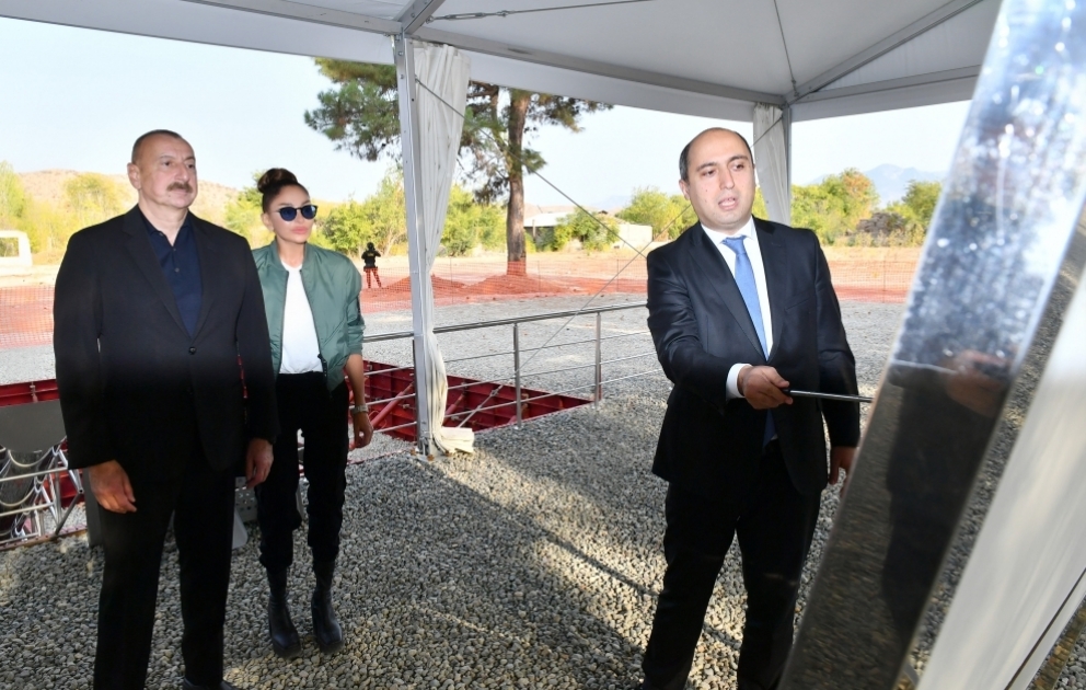 Zəngilan şəhərində məktəb binasının təməli qoyulub