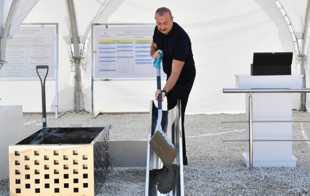 In Jabrayil Region Grundstein für 35-kV-Umspannwerk und digitale Zentrale gelegt