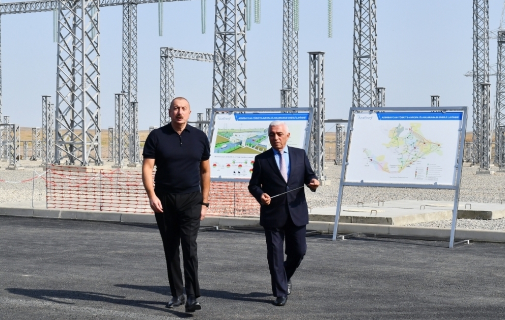 President Ilham Aliyev viewed construction progress at “Jabrayil” Junction Substation