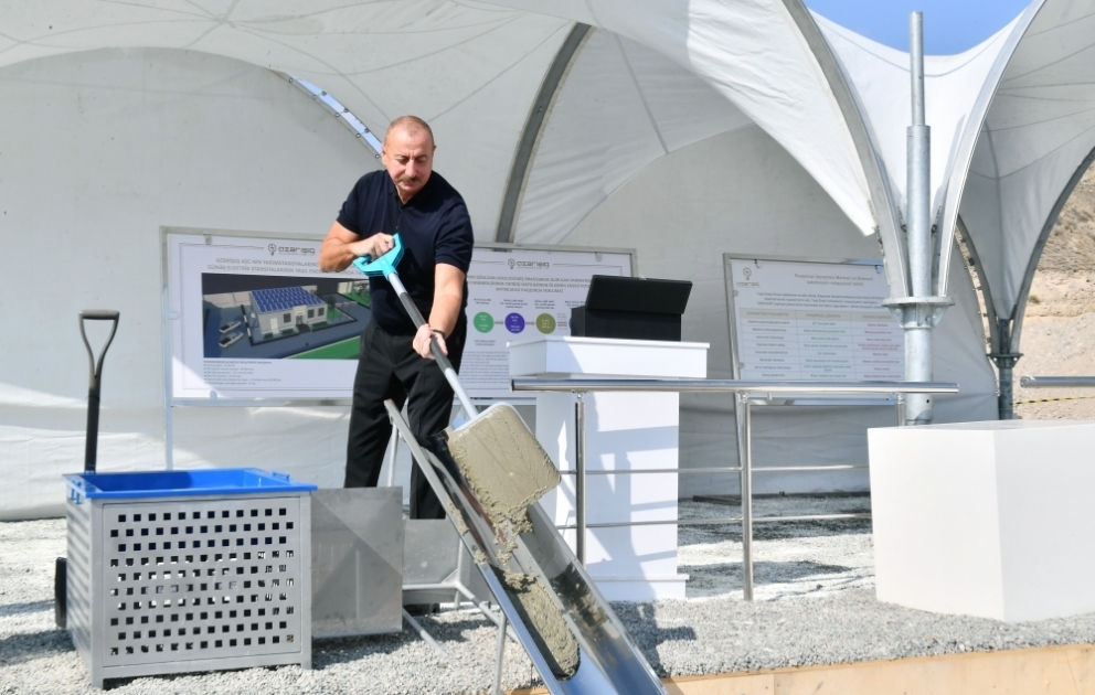 Grundstein für 35-kV-Umspannwerk und digitale Leitstelle in Gubadli Region gelegt