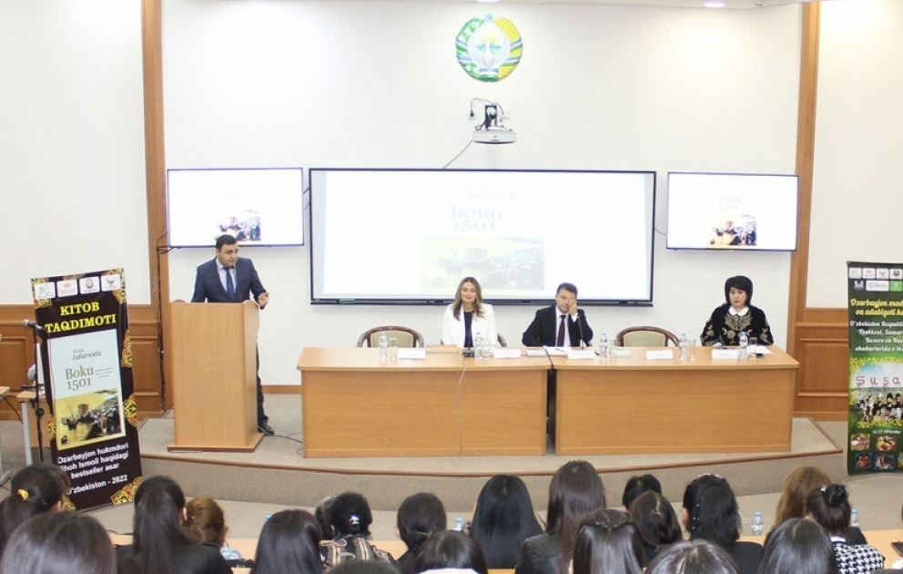 Daşkənddə Azərbaycan yazıçısı Əzizə Cəfərzadənin özbək dilində çap olunmuş “Bakı 1501” tarixi romanının təqdimatı olub