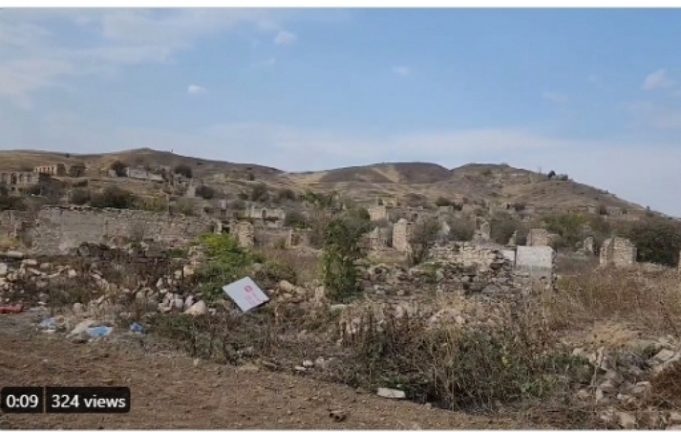 Prezidentin köməkçisi erməni vandalizminə məruz qalmış Cəbrayıldan paylaşım edib