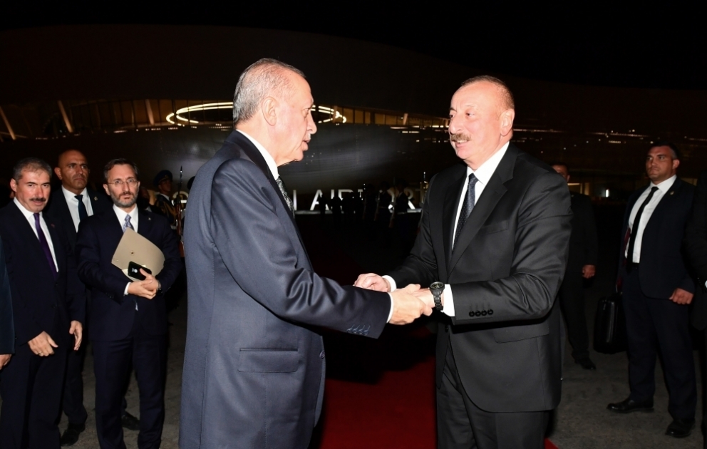 Le président turc Erdogan termine sa visite officielle en Azerbaïdjan