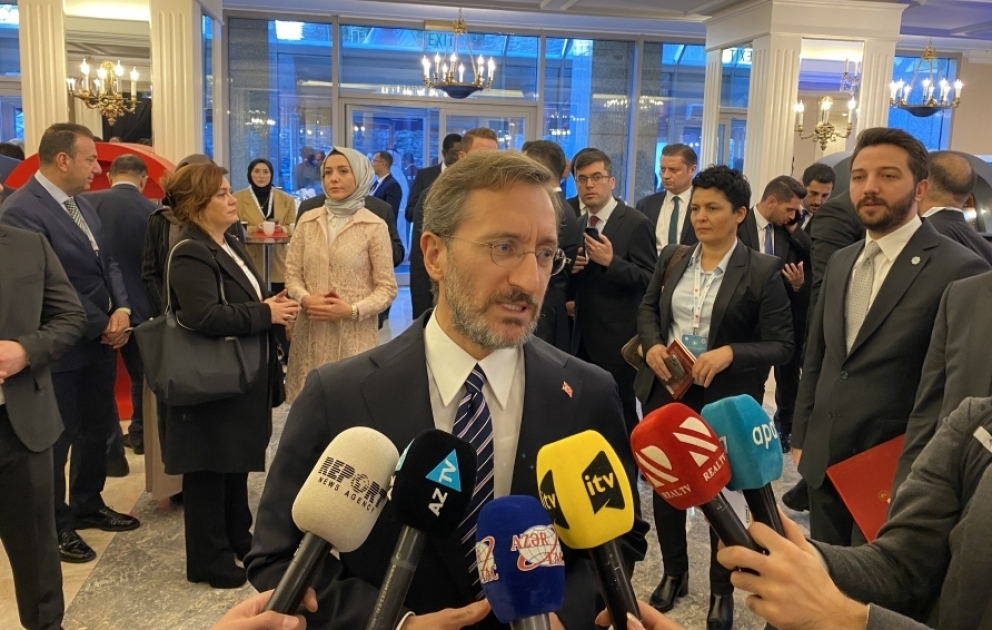 Fahrettin Altun: Vətən müharibəsi dövründə Azərbaycanın dezinformasiya ilə peşəkar mübarizəsi həqiqətlərin dünyaya çatdırılmasına həlledici təsir göstərdi