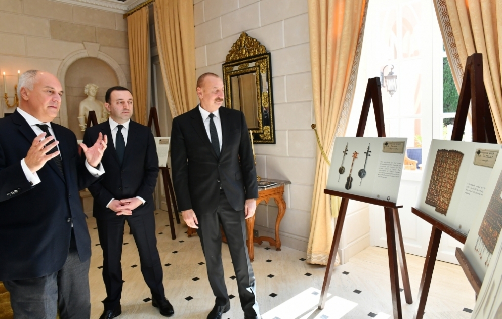 President Ilham Aliyev, Prime Minister of Georgia Irakli Garibashvili viewed “Heritage of Karabakh Khanate” exhibition