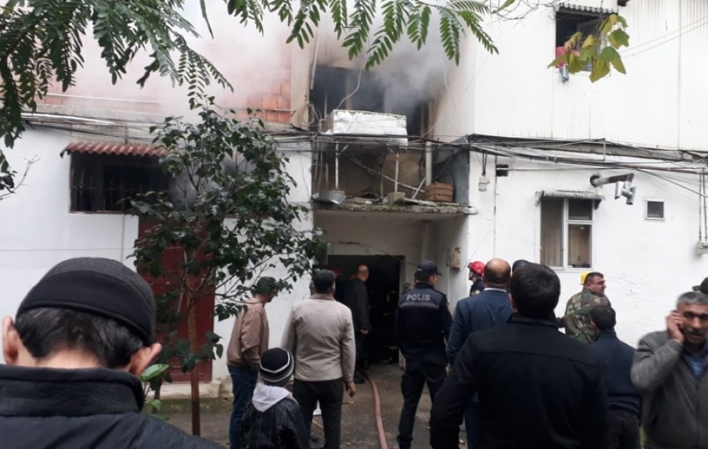 Xaçmazda yataqxanada yanğın olub