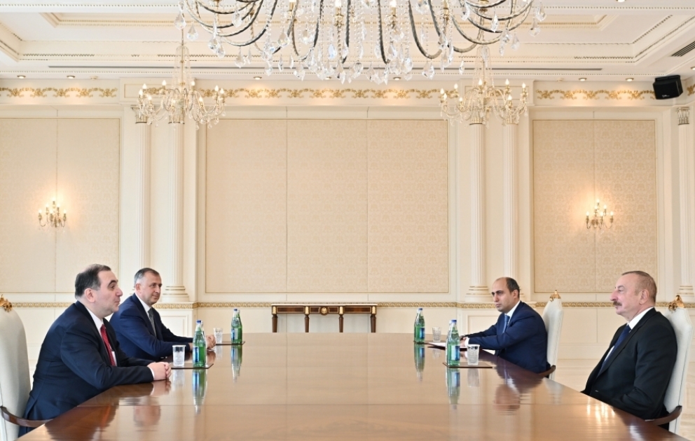 Prezident İlham Əliyev Gürcüstanın təhsil və elm nazirini qəbul edib