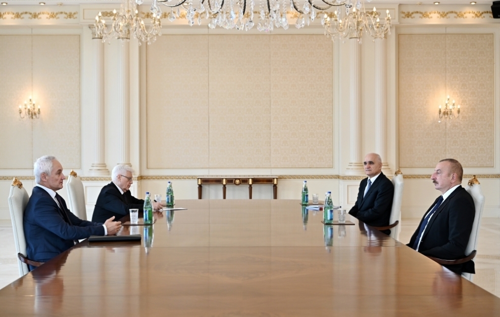 Le président azerbaïdjanais reçoit le premier vice-Premier ministre russe