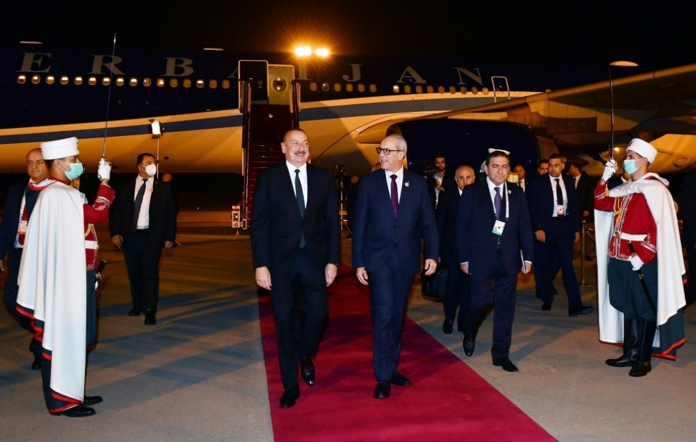 Azərbaycan Prezidenti İlham Əliyev Əlcəzairə səfərə gəlib