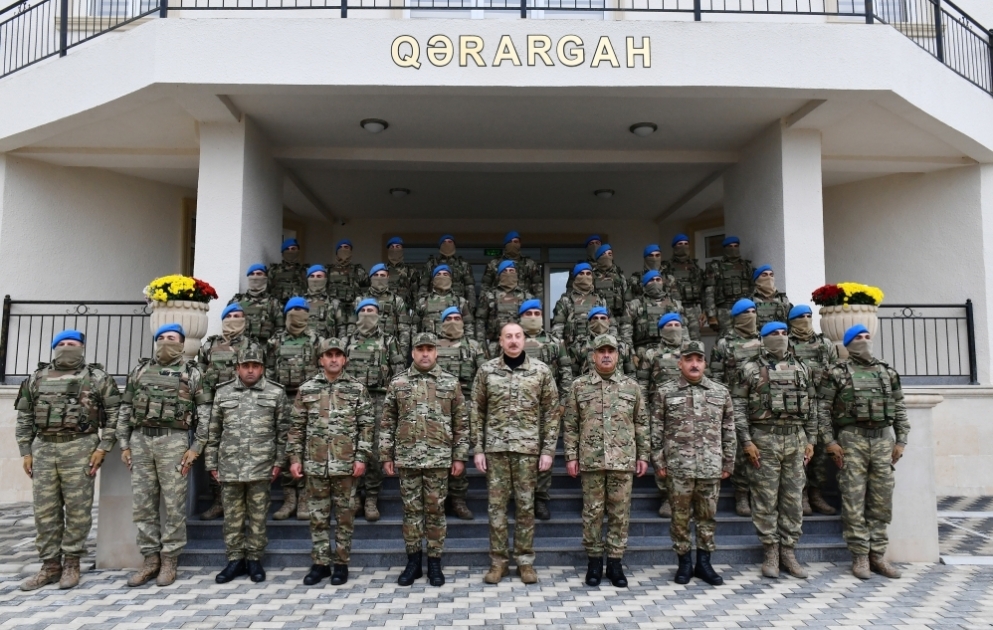 Präsident Ilham Aliyev besuchte neu gebildete Militäreinheit im Distrikt Füsuli
