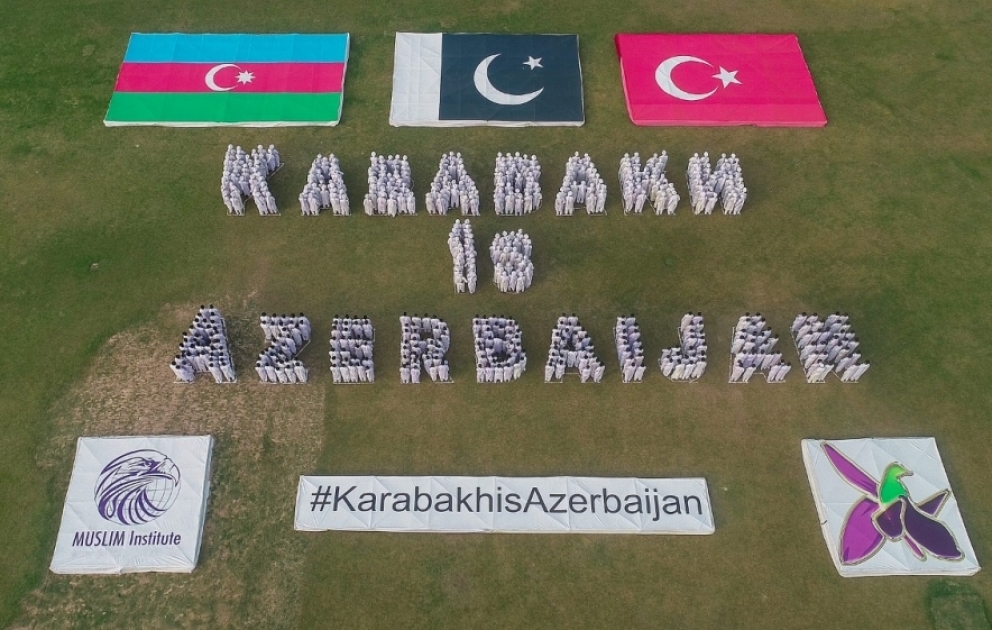 Pakistanda “Qarabağ Azərbaycandır!”, “Zəfər Günü” adlı fləşmoblar keçirilib