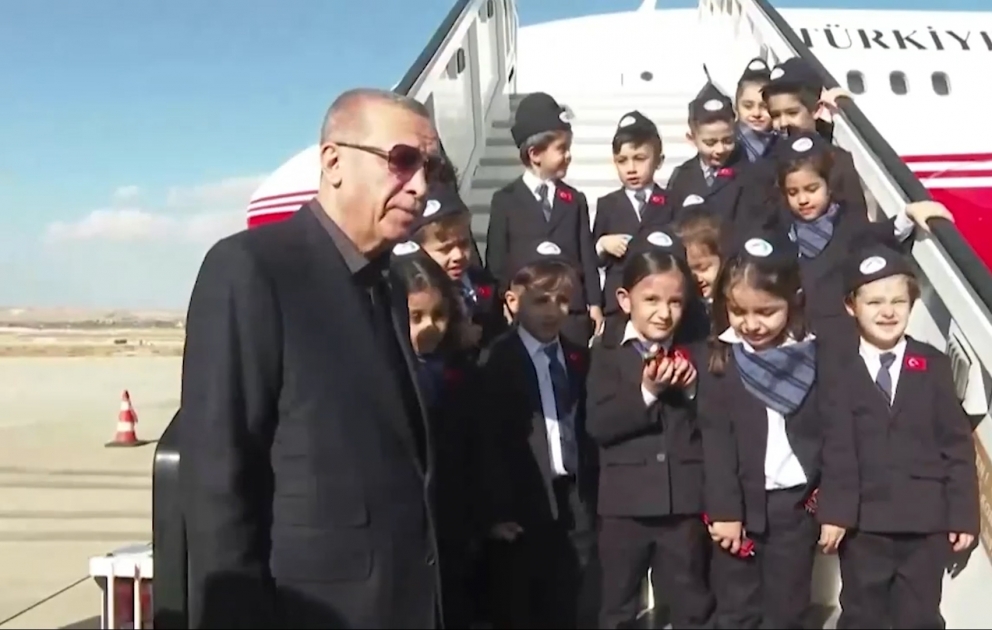 Prezident Ərdoğan Qaziantepdə uşaqlarla söhbət edib