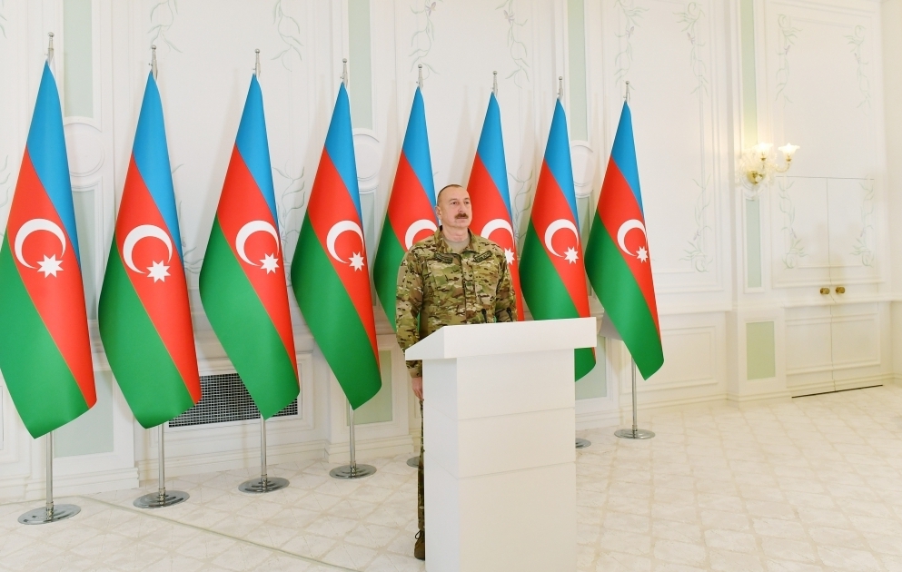 President Ilham Aliyev attended event organized on the occasion of Victory Day in Shusha