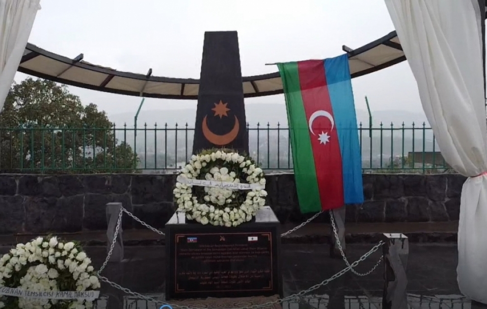 Livanda Azərbaycanın Vətən müharibəsi şəhidlərinin xatirəsinə abidə ucaldılıb