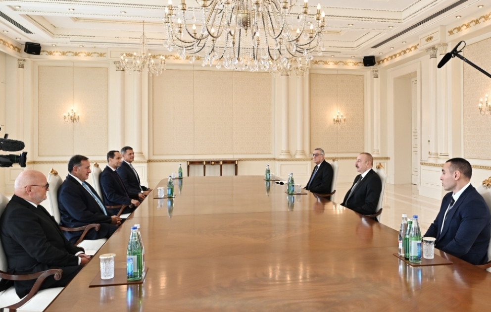 Le président Ilham Aliyev reçoit le président des Comités olympiques européens