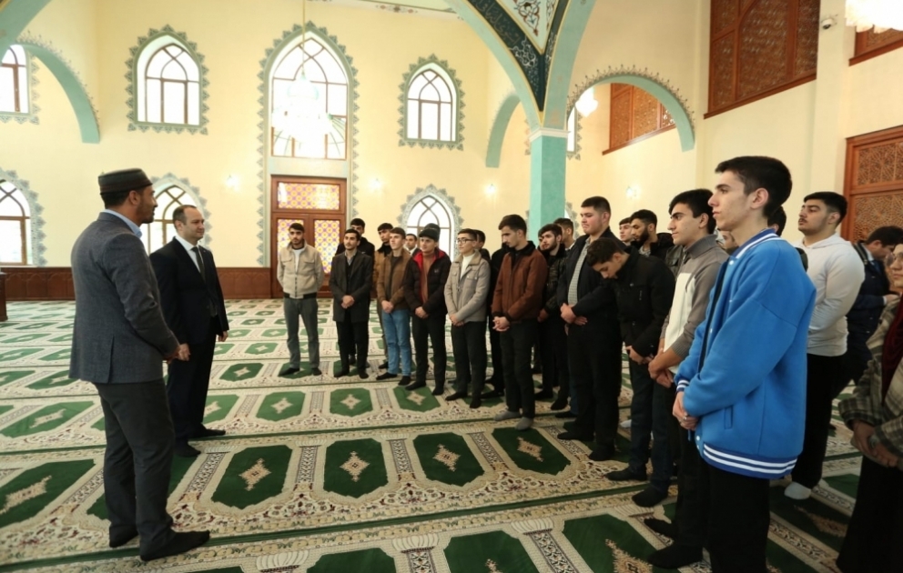 Azərbaycan İlahiyyat İnstitutunun tələbələri Qəbələnin Nic qəsəbəsində olub