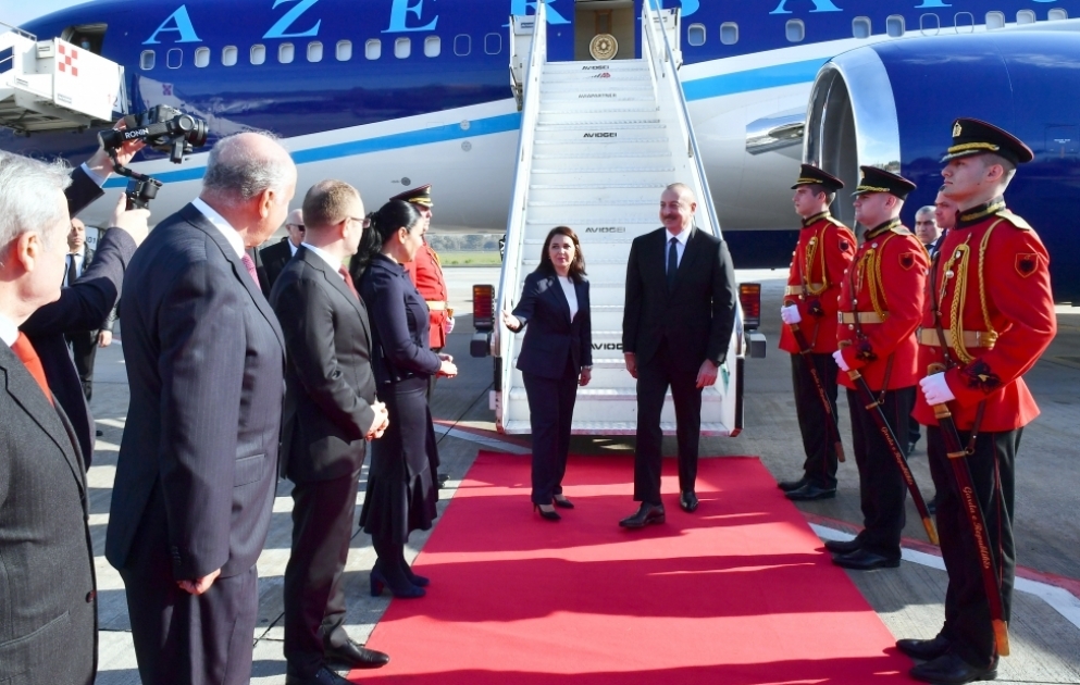 Präsident Ilham Aliyev zu Staatsbesuch in Albanien