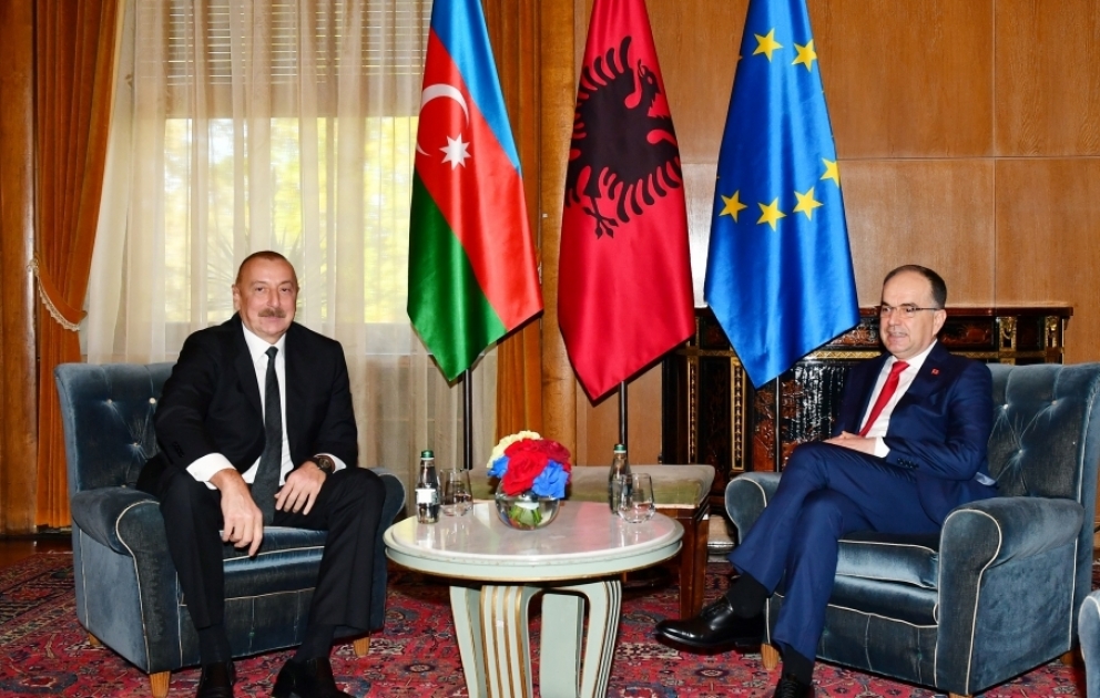 Tirana : rencontre en tête-à-tête des présidents Ilham Aliyev et Bajram Begaj