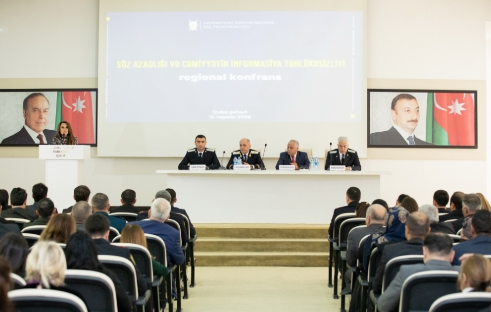 Baş Prokurorluq Qubada “Söz azadlığı və cəmiyyətin informasiya təhlükəsizliyi” mövzusunda konfrans təşkil edib
