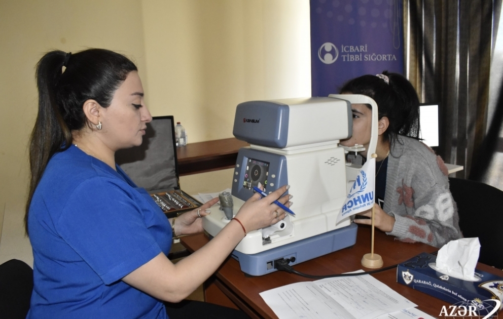 Tərtər rayonunda məcburi köçkün ailələri üçün tibbi aksiya keçirilib