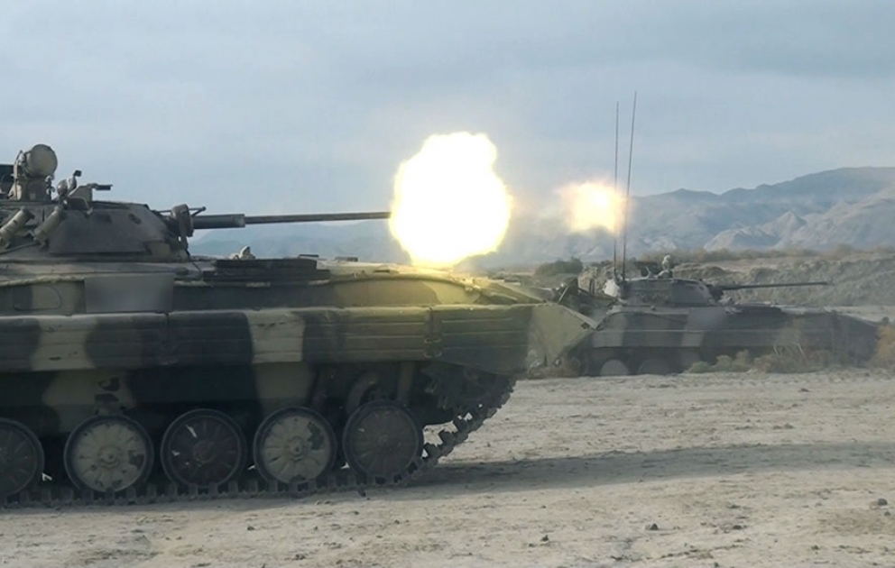 Live-fire tactical exercises were held in the Land Forces