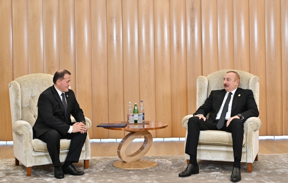 Prezident İlham Əliyev Özbəkistanın Liberal Demokratik Partiyasının İcra Komitəsinin sədrini qəbul edib