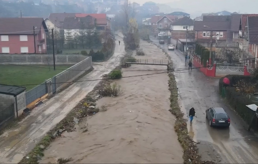 Serbiyanın Raska bölgəsində güclü yağış səbəbindən fövqəladə vəziyyət elan olunub