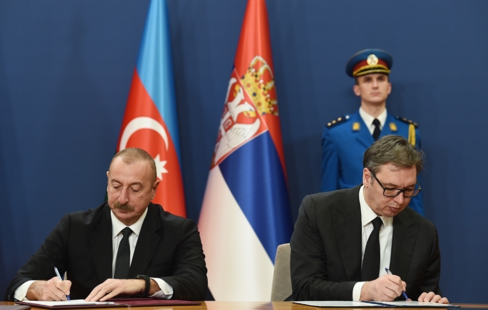 L’Azerbaïdjan et la Serbie signent un certain nombre de documents