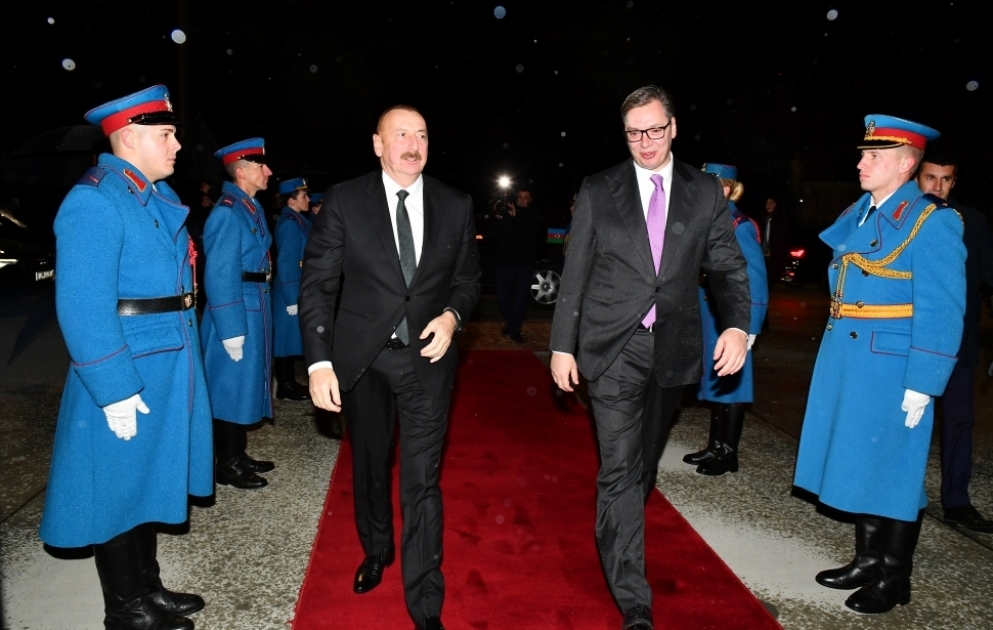 President Ilham Aliyev completed official visit to Serbia
