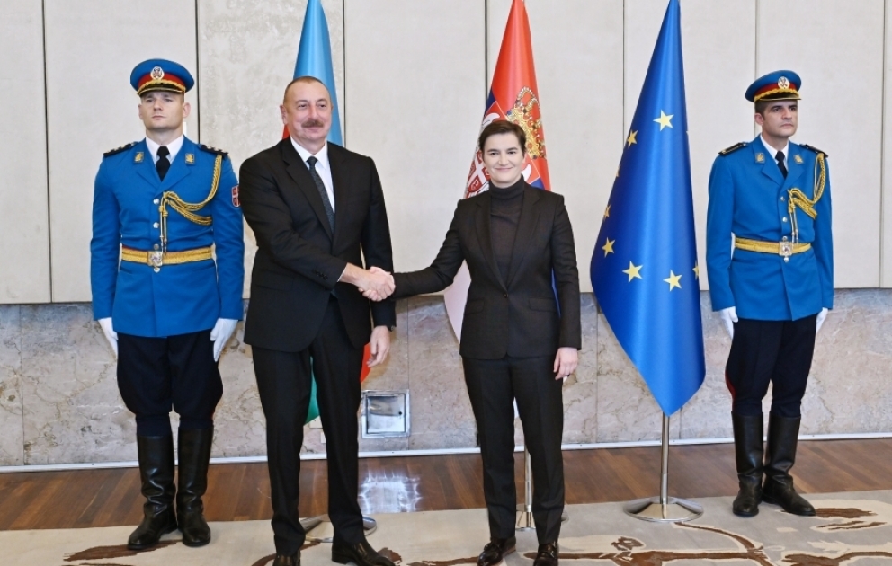 Le président azerbaïdjanais et la Première ministre serbe ont eu une rencontre élargie aux deux délégations