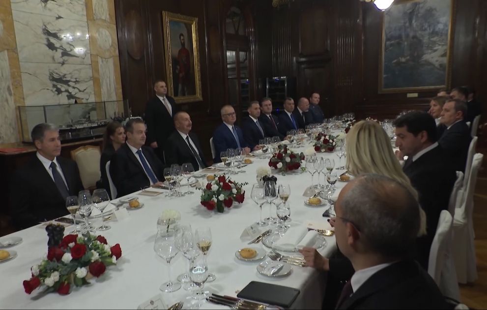 Belgrade : un déjeuner officiel offert en l’honneur du président azerbaïdjanais