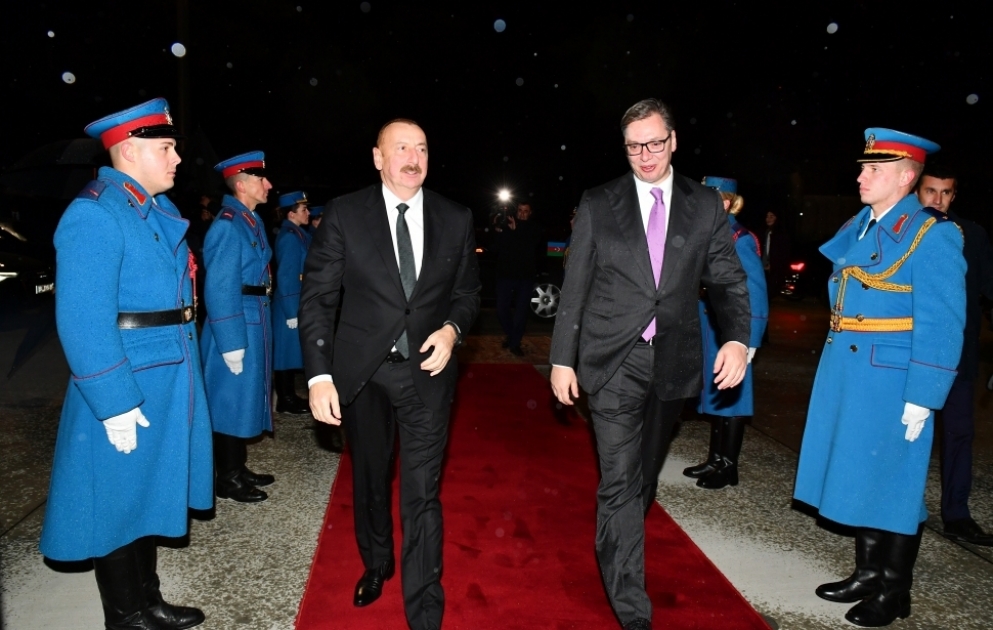 Le président azerbaïdjanais termine sa visite officielle en Serbie