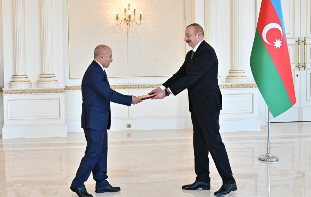 Präsident Ilham Aliyev nimmt Beglaubigungsschreiben von Botschafter Libyens entgegen