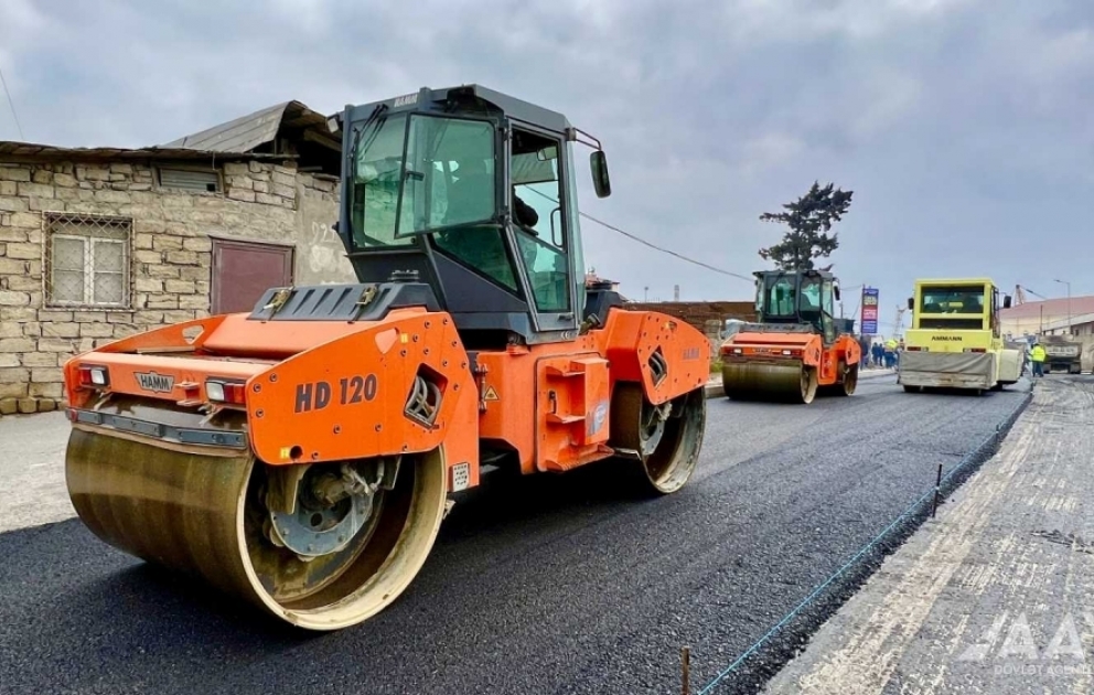 “Baksol yolu”nun 1100 metrlik hissəsində təmir işləri yekunlaşıb