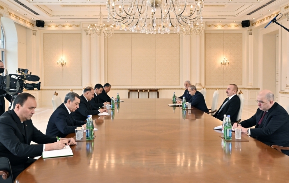 President Ilham Aliyev received delegation led by Deputy Prime Minister of Turkmenistan