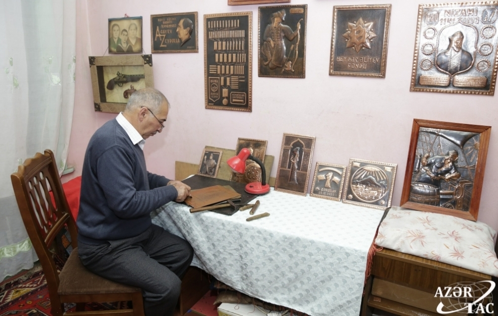“Bədii döymə ilə məşğul olanlar indi çox azdır” - xaçmazlı sənətkar
