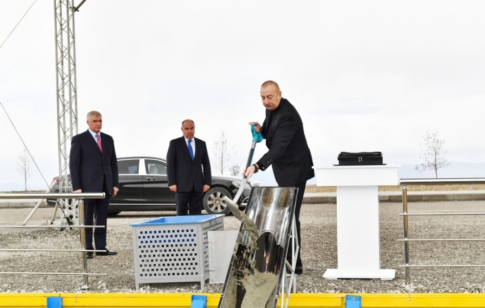 Foundation stone was laid for new plant at “Shaki-Oghuz” Agropark