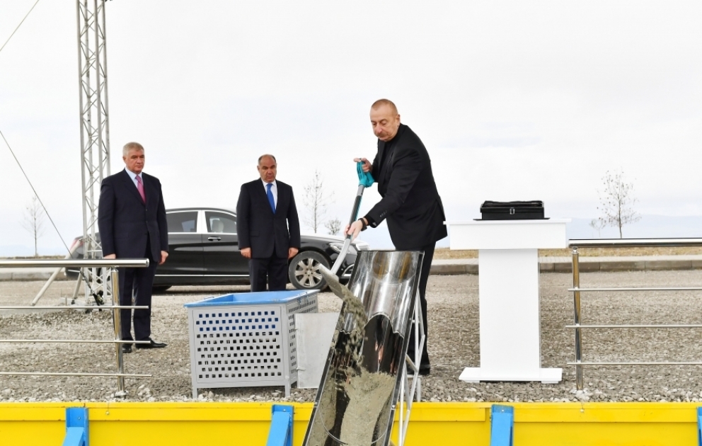 Pose de la première pierre d’une nouvelle usine de l’Agroparc Chéki-Oghouz