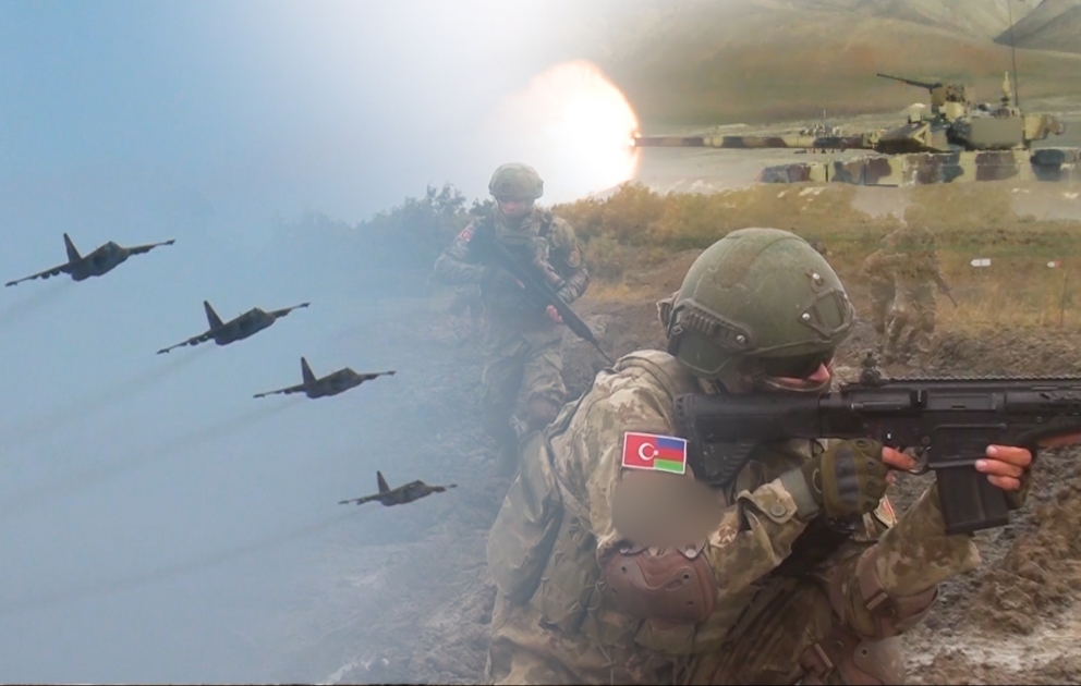 Joint exercises of Azerbaijani and Turkish servicemen are conducted