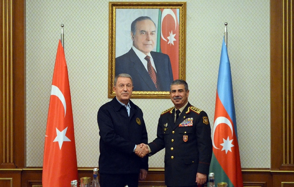 The Azerbaijan Defense Minister met with the Turkish National Defense Minister