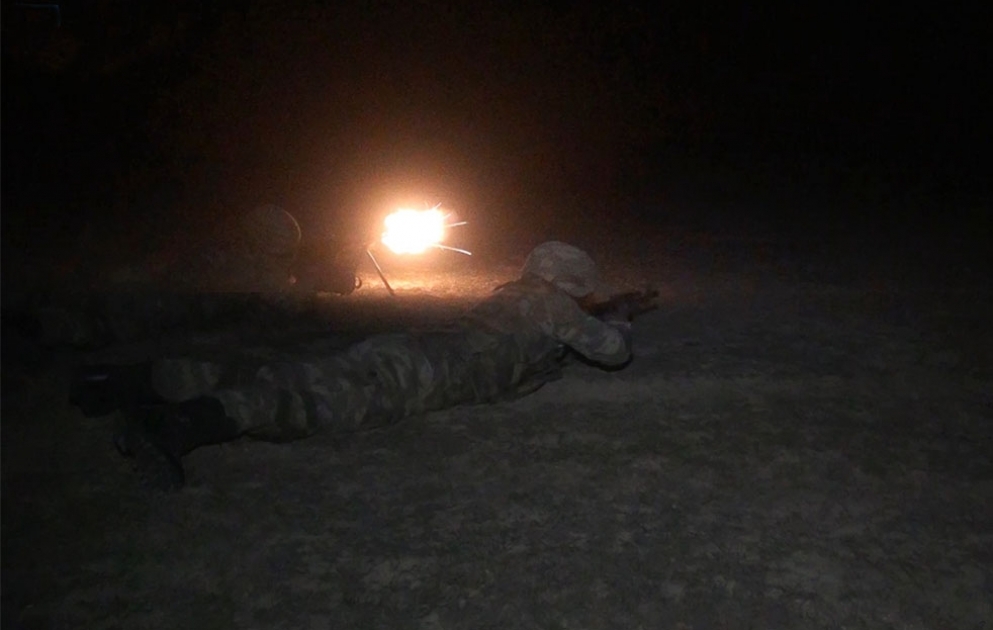 Azerbaijan’s Defense Ministry: Nighttime tasks were fulfilled during “Fraternal Fist” exercises